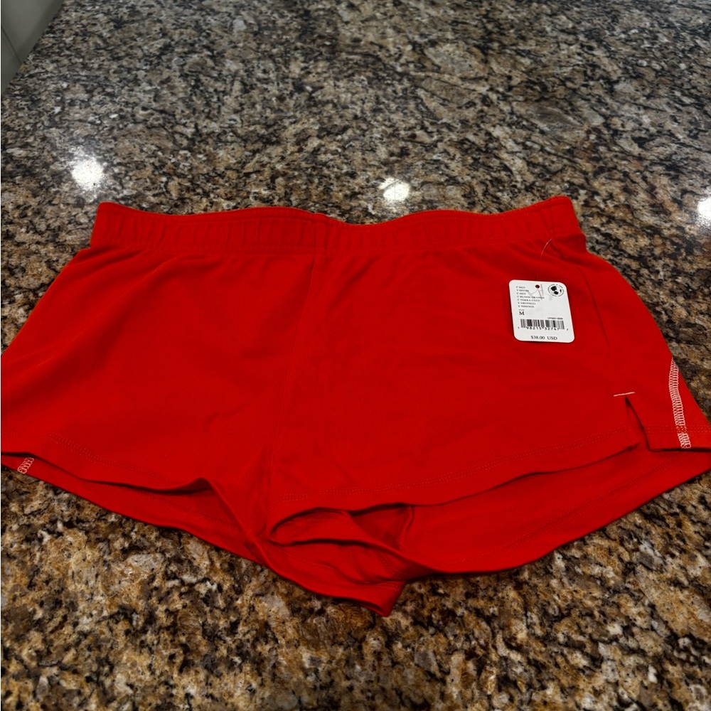 Free People Red Athletic Shorts